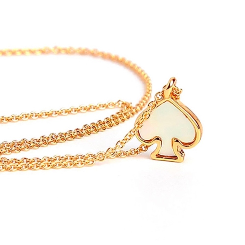 🆕 Kate Spade 12k gold logo pendant necklace - Picture 1 of 3